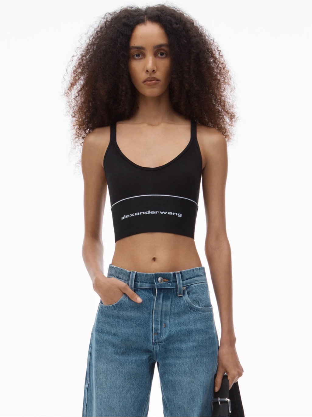 Alexanderwang Logo Bra Crop Top